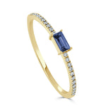 Load image into Gallery viewer, Sapphire Baguette Stack Petite Ring
