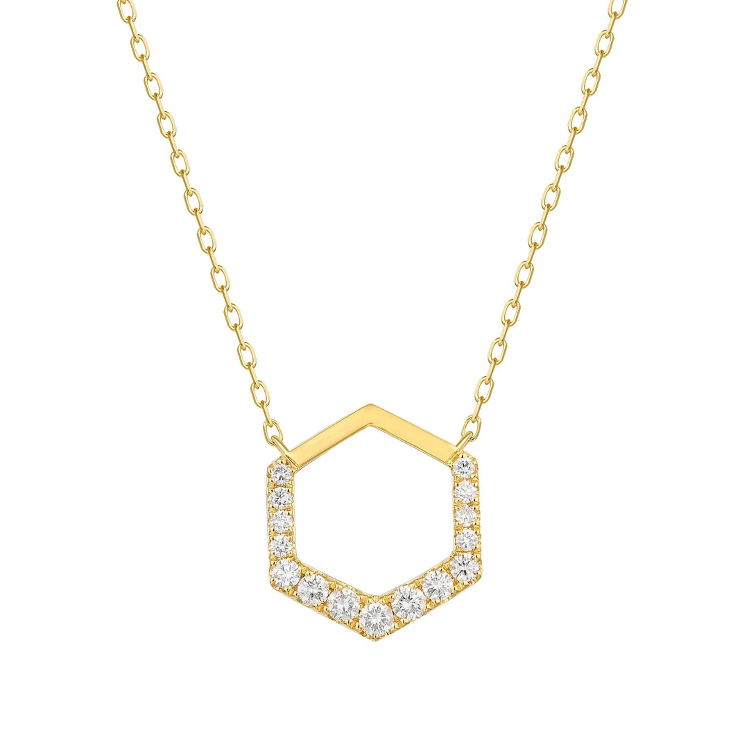 Paris Diamond Octagon Necklace