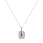 Load image into Gallery viewer, Emerald &amp; Diamond Necklace
