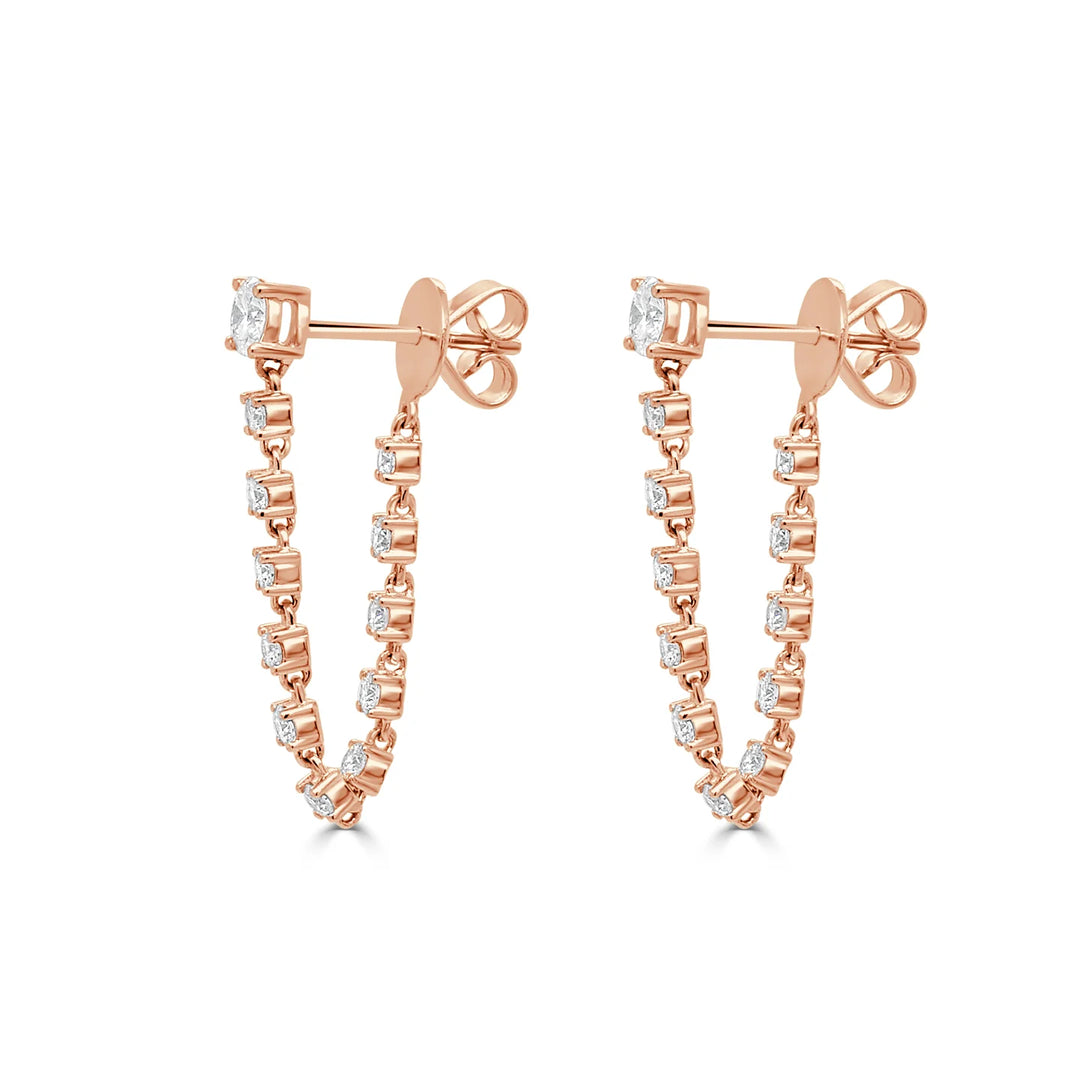 Round Diamond Earrings