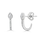 Load image into Gallery viewer, Victoria Pear &amp; Round Diamond Earrings
