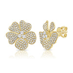 Load image into Gallery viewer, Jasmine Diamond Flower Earrings

