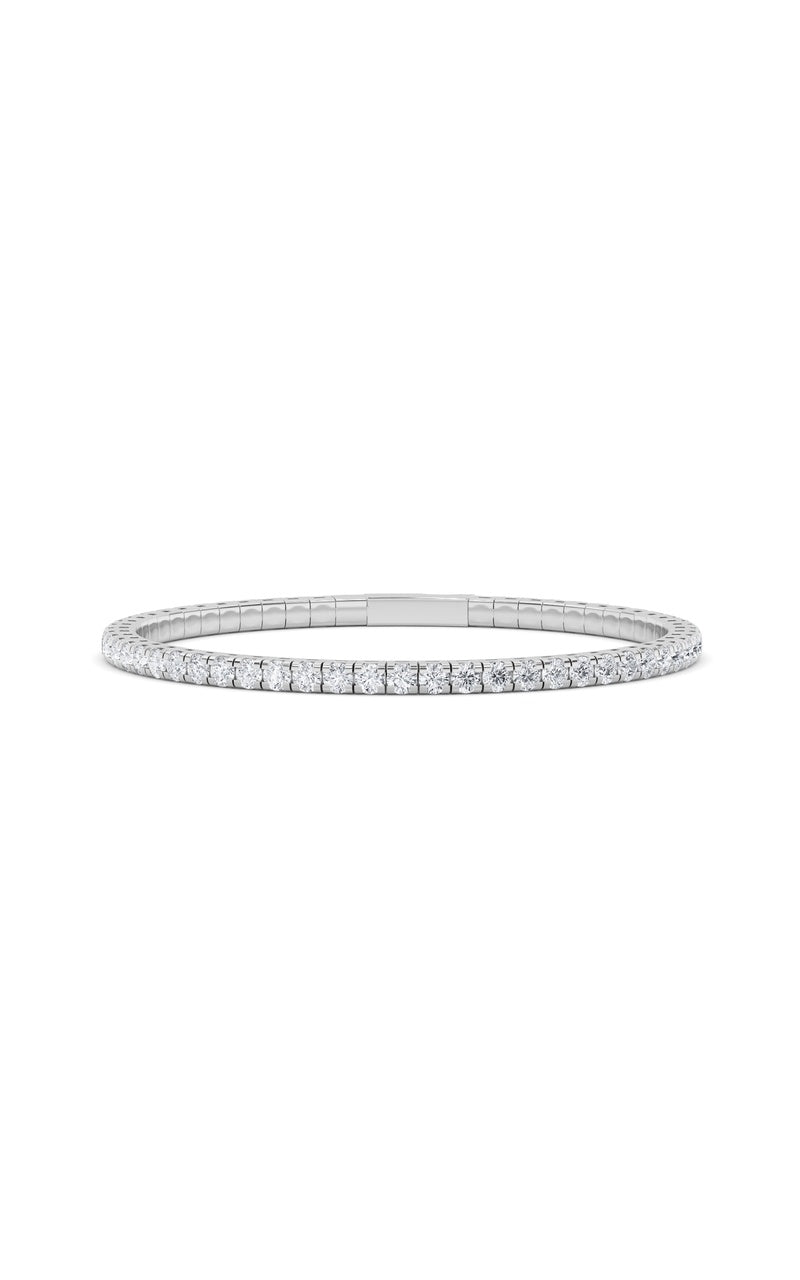 5.5CTW Round Shaped Lab Grown Diamond (GVS)  Bracelet in 14K Gold