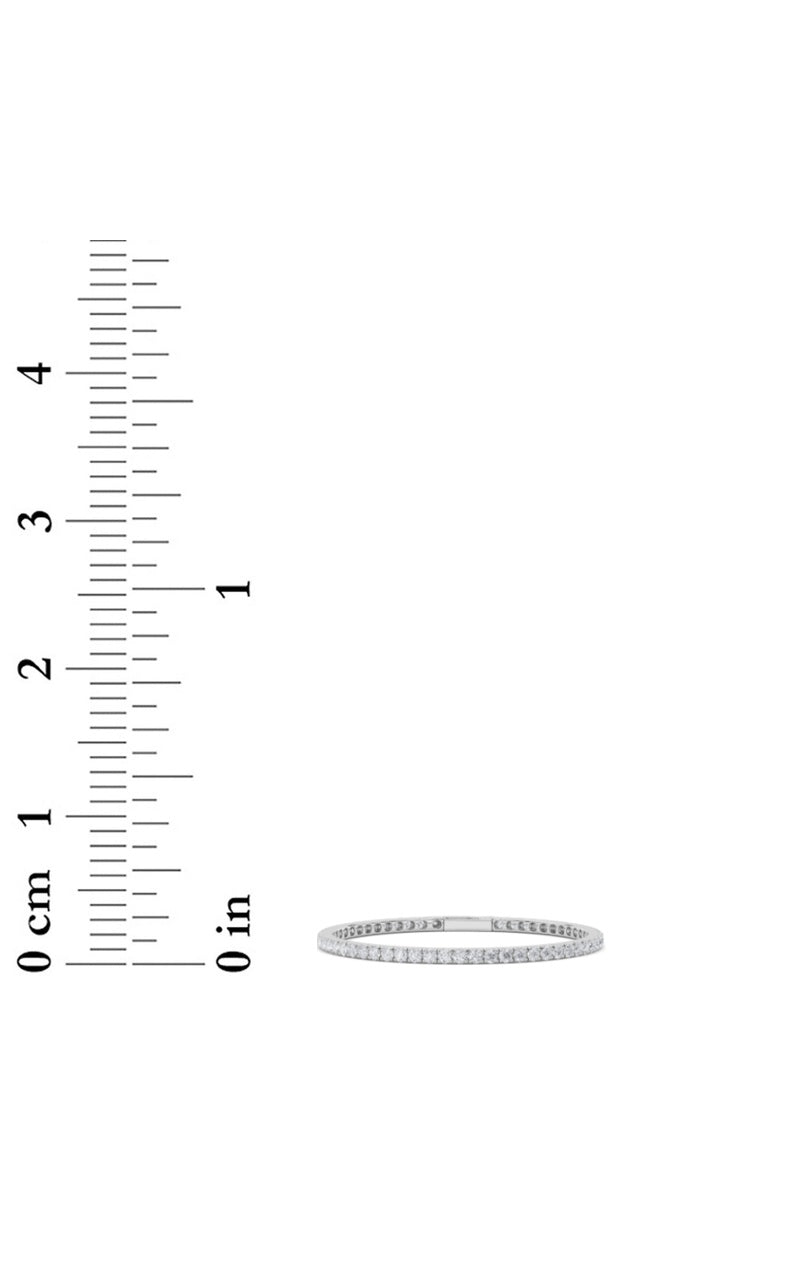 5.5CTW Round Shaped Lab Grown Diamond (GVS)  Bracelet in 14K Gold