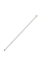 Load image into Gallery viewer, 10CTW Round Shaped Lab Grown Diamond (F/VS) Tennis Bracelet in 14K Gold
