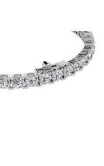 Load image into Gallery viewer, 15CTW Round Shaped Lab Grown Diamond (F/VS) Tennis Bracelet in 14K Gold
