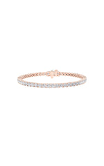 Load image into Gallery viewer, 9.75CTW Round Shaped Lab Grown Diamond (F/VS) Classic Tennis Bracelet in 14K Gold
