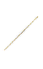 Load image into Gallery viewer, 5CTW Round Shaped Lab Grown Diamond (F/VS) Graduating Tennis Bracelet in 14K Gold
