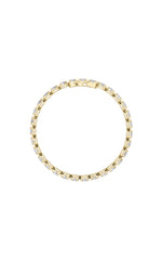 Load image into Gallery viewer, 10.5CTW Oval Shaped Lab Grown Diamond (F/VS) Bracelet in 14K Gold
