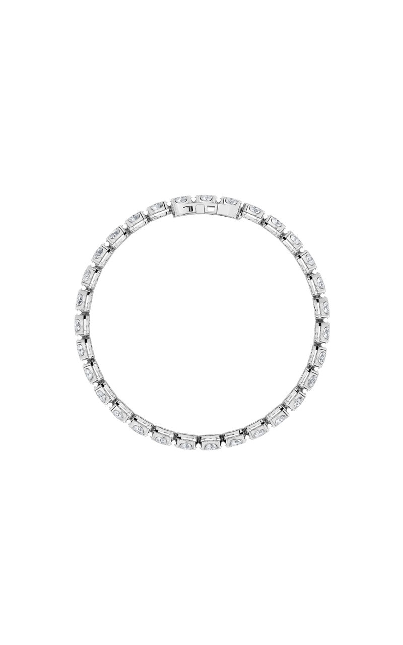11CTW Oval Shaped Lab Grown Diamond (F/VS) Bracelet in 14K Gold