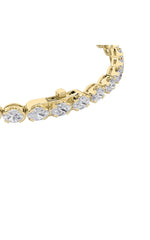 Load image into Gallery viewer, 11CTW Oval Shaped Lab Grown Diamond (F/VS) Bracelet in 14K Gold

