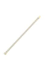 Load image into Gallery viewer, 15CTW Round Shaped Lab Grown Diamond (F/VS) Bracelet in 14K Gold
