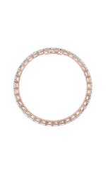 Load image into Gallery viewer, 21.5CTW Emerald Shaped Lab Grown Diamond (G/VS) East West Line Bracelet in 14K Gold

