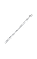 Load image into Gallery viewer, 10CTW Oval Shaped Lab Grown Diamond (F/VS) East West Line Bracelet in 14K Gold
