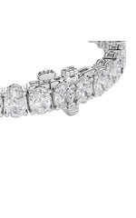 Load image into Gallery viewer, 10CTW Oval Shaped Lab Grown Diamond (F/VS) East West Line Bracelet in 14K Gold
