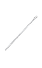 Load image into Gallery viewer, 15CTW Oval Shaped Lab Grown Diamond (F/VS) East West Line Bracelet in 14K Gold
