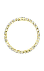 Load image into Gallery viewer, 16.5CTW Oval Shaped Lab Grown Diamond (F/VS) East West Line Bracelet in 14K Gold

