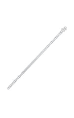 Load image into Gallery viewer, 9CTW Oval Shaped Lab Grown Diamond (G/VS) East West Line Bracelet in 14K Gold
