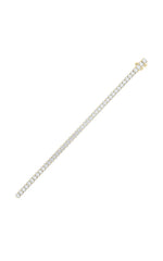 Load image into Gallery viewer, 9CTW Oval Shaped Lab Grown Diamond (G/VS) East West Line Bracelet in 14K Gold
