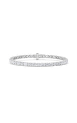 Load image into Gallery viewer, 7CTW Oval Shaped Lab Grown Diamond (F/VS) East West Bracelet in 14K Gold
