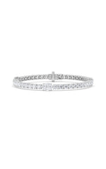 Load image into Gallery viewer, 10CTW Oval Shaped Lab Grown Diamond (F/VS) East West Station Bracelet in 14K Gold
