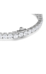 Load image into Gallery viewer, 10CTW Oval Shaped Lab Grown Diamond (F/VS) East West Station Bracelet in 14K Gold
