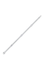 Load image into Gallery viewer, 10CTW Oval Shaped Lab Grown Diamond (F/VS) East West Station Bracelet in 14K Gold
