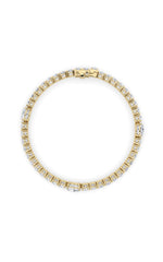 Load image into Gallery viewer, 10CTW Oval Shaped Lab Grown Diamond (F/VS) East West Station Bracelet in 14K Gold
