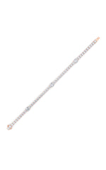 Load image into Gallery viewer, 10CTW Oval Shaped Lab Grown Diamond (F/VS) East West Station Bracelet in 14K Gold
