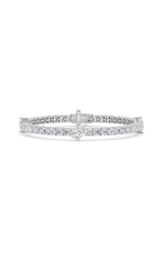 Load image into Gallery viewer, 10CTW Pear Shaped Lab Grown Diamond (F/VS) East West Station Bracelet in 14K Gold
