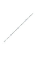 Load image into Gallery viewer, 10CTW Pear Shaped Lab Grown Diamond (F/VS) East West Station Bracelet in 14K Gold
