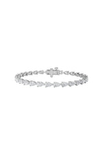 Load image into Gallery viewer, 6CTW Pear Shaped Lab Grown Diamond (F/VS) Fancy Line Bracelet in 14K Gold
