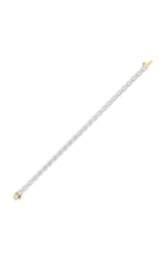 Load image into Gallery viewer, 7CTW Pear Shaped Lab Grown Diamond (F/VS) Fancy Line Bracelet in 14K Gold
