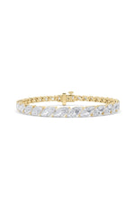 Load image into Gallery viewer, 13CTW Marquise Shaped Lab Grown Diamond (F/VS) Fancy Bracelet in 14K Gold
