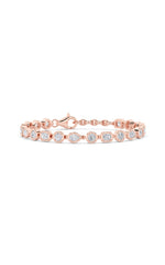 Load image into Gallery viewer, 4CTW Mix Shaped Lab Grown Diamond (G/VS) Bracelet in 14K Gold
