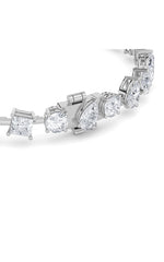 Load image into Gallery viewer, 10.5CTW Mix Shaped Lab Grown Diamond (F/VS) North South Bracelet in 14K Gold
