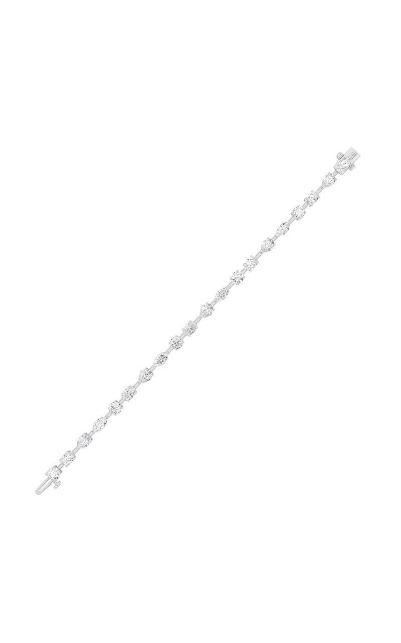 10.25CTW Mix Shaped Lab Grown Diamond (F/VS) Bracelet in 14K Gold