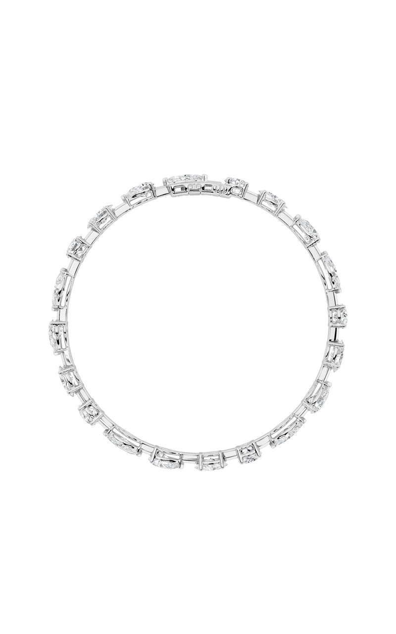 10.25CTW Mix Shaped Lab Grown Diamond (F/VS) Bracelet in 14K Gold