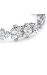 Load image into Gallery viewer, 13CTW Round Shaped Lab Grown Diamond (F/VS) Cluster Bracelet in 14K Gold
