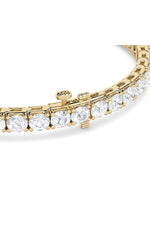 Load image into Gallery viewer, 8CTW Round Shaped Lab Grown Diamond (F/VS) Bracelet in 14K Gold
