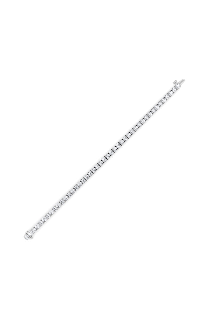 9CTW Round Shaped Lab Grown Diamond (F/VS) Bracelet in 14K Gold