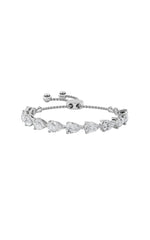Load image into Gallery viewer, 3.5CTW Pear Shaped Lab Grown Diamond (F/VS) Bolo Bracelet in 14K Gold
