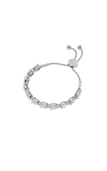 Load image into Gallery viewer, 3.5CTW Pear Shaped Lab Grown Diamond (F/VS) Bolo Bracelet in 14K Gold
