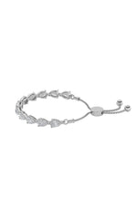 Load image into Gallery viewer, 3.5CTW Pear Shaped Lab Grown Diamond (F/VS) Bolo Bracelet in 14K Gold
