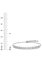 Load image into Gallery viewer, 2.5CTW Round Shaped Lab Grown Diamond (F/VS) Bolo Bracelet in 14K Gold
