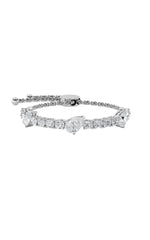 Load image into Gallery viewer, 4.5CTW Pear Shaped Lab Grown Diamond (F/VS) Bolo Bracelet in 14K Gold
