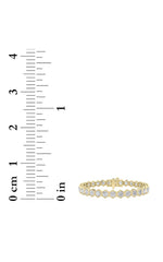 Load image into Gallery viewer, 10CTW Round Shaped Lab Grown Diamond (F/VS) Bracelet in 14K Gold
