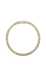 Load image into Gallery viewer, 15CTW Emerald Shaped Lab Grown Diamond North South Bracelet in 14K Gold (F/VS)
