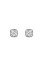 Load image into Gallery viewer, 1CTW Round Shaped Lab Grown Diamond (F/VS) Halo Stud Earrings in 14K Gold
