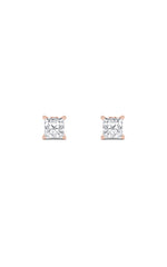 Load image into Gallery viewer, 2CTW Princess Shaped Lab Grown Diamond (F/VS) Tulip Head Stud Earrings in 14K Gold
